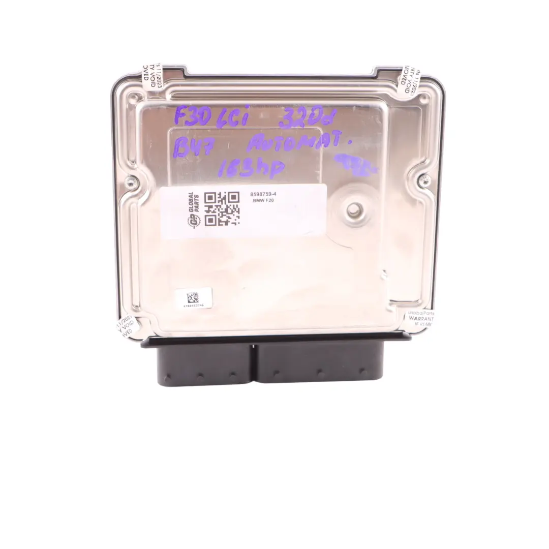 163HP B47 Engine Unit ECU Kit DDE Automatic to BMW F20 F30 LCI 120d 320d with Part number 8598759 BMW F20 F30 LCI 120d 320d 163HP B47 Engine Unit ECU Kit DDE Automatic - SKU 8598759-4 - Part number 8598759