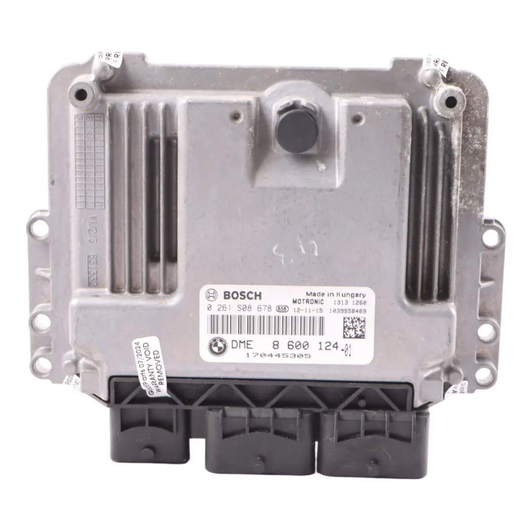 Mini Cooper R56 LCI R60 N16 122HP Engine Control Unit Module ECU DME - SKU 8600124-6 - Part number 8600124