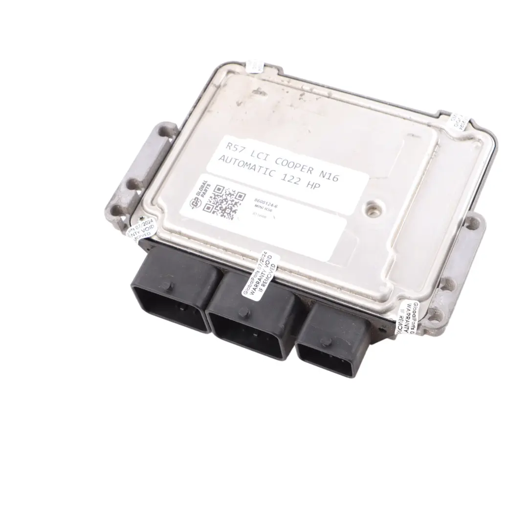 Mini Cooper R56 LCI R60 N16 122HP Engine Control Unit Module ECU DME - SKU 8600124-6 - Part number 8600124