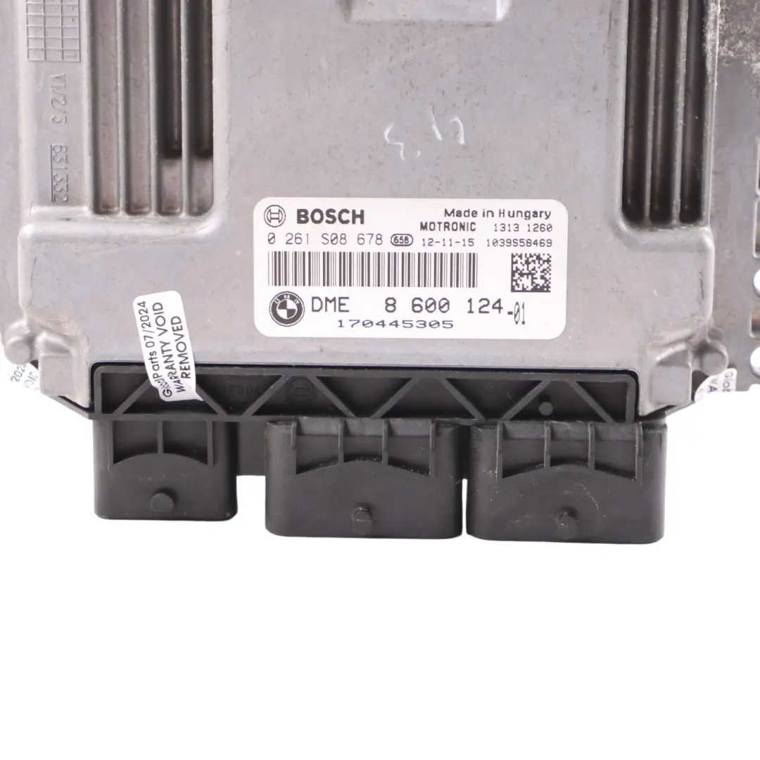 122HP Engine Control Unit Module ECU DME to Mini Cooper R56 LCI R60 N16 with Part number 8600124 Mini Cooper R56 LCI R60 N16 122HP Engine Control Unit Module ECU DME - SKU 8600124-6 - Part number 8600124