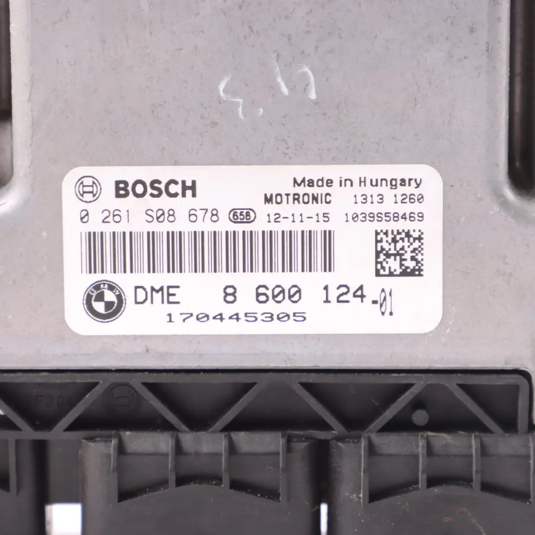Mini Cooper R56 LCI R60 N16 122HP Engine Control Unit Module ECU DME - SKU 8600124-6 - Part number 8600124