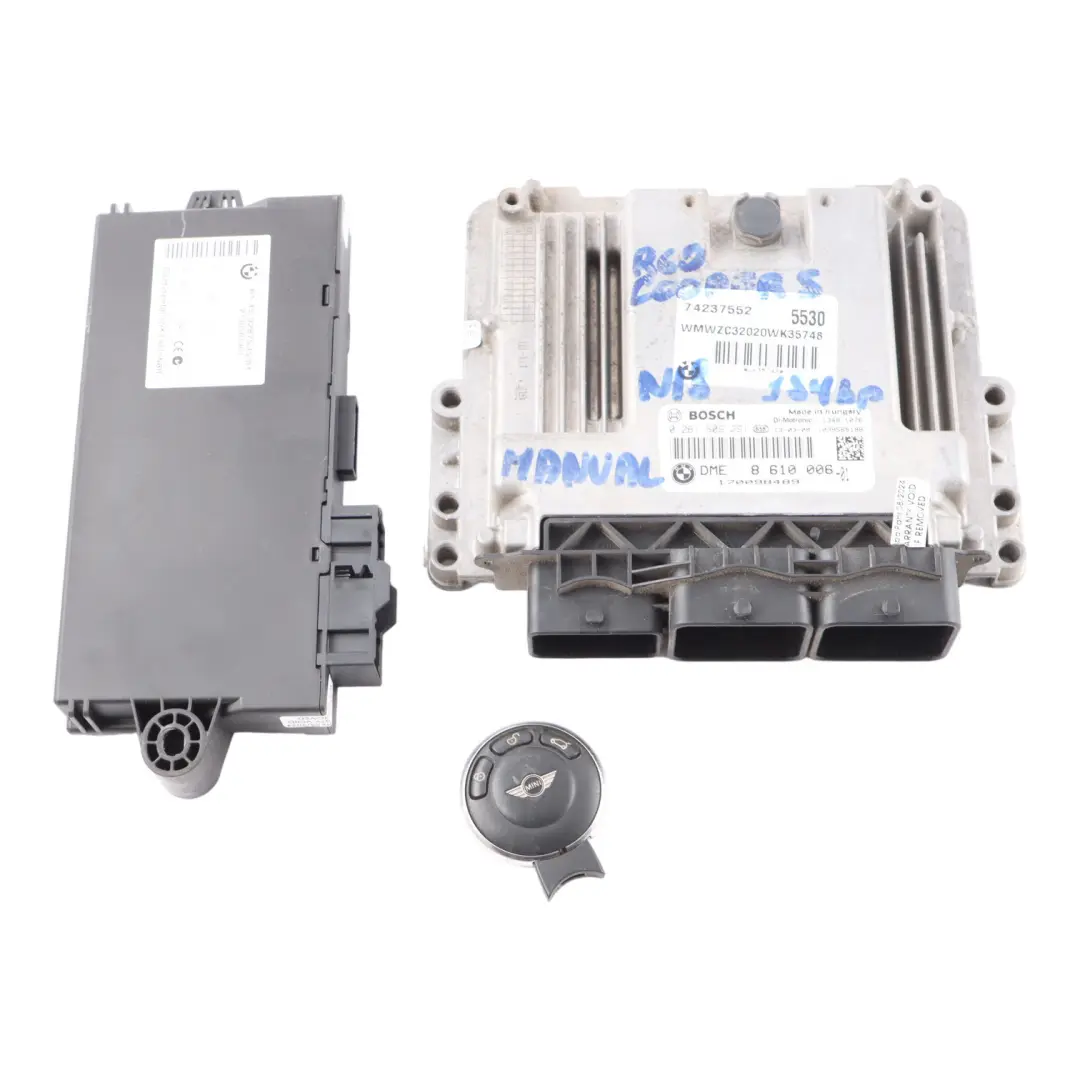 Mini Cooper S R56 LCI N18 1.6 184HP Engine ECU Kit DME CAS3 Key Manual - SKU 8610006-2 - Part number 8610006