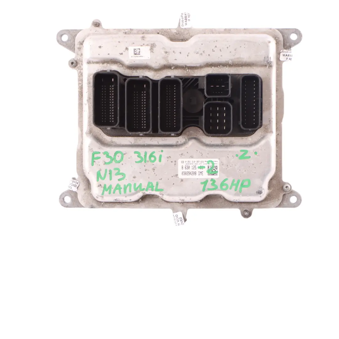 BMW F20 F21 F30 116i 316i N13 136HP Engine ECU KIT DME FEM + Key Manual - SKU 8630125-2 - Part number 8630125