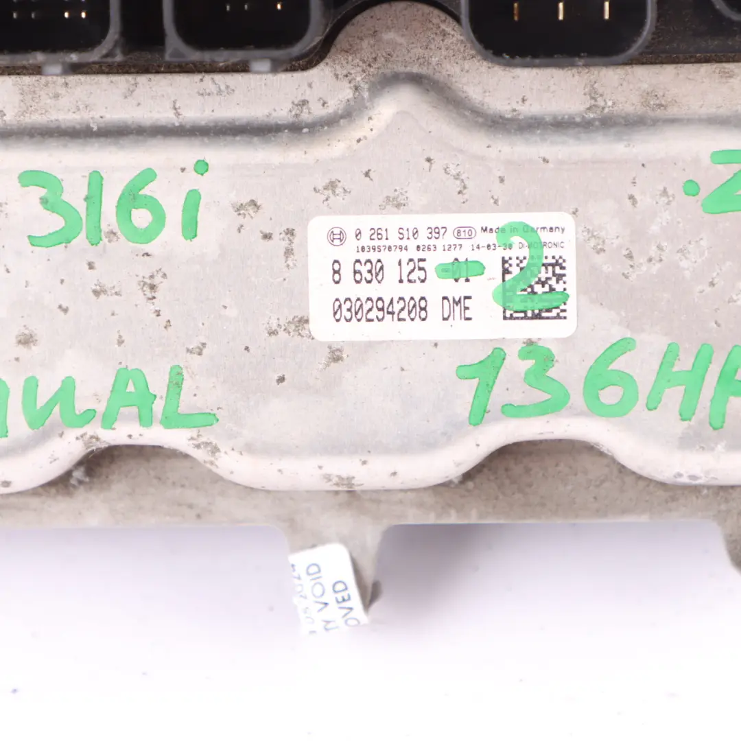 BMW F20 F21 F30 116i 316i N13 136HP Engine ECU KIT DME FEM + Key Manual - SKU 8630125-2 - Part number 8630125