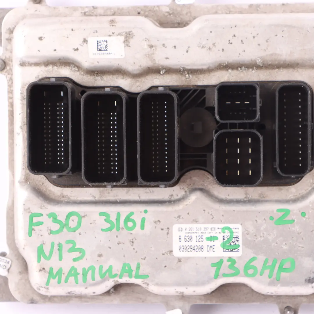 BMW F20 F21 F30 116i 316i N13 136HP Engine ECU KIT DME FEM + Key Manual - SKU 8630125-2 - Part number 8630125