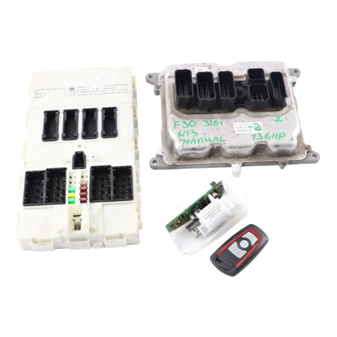 136HP Engine ECU KIT DME FEM + Key Manual to BMW F20 F21 F30 116i 316i N13 with Part number 8630125 BMW F20 F21 F30 116i 316i N13 136HP Engine ECU KIT DME FEM + Key Manual - SKU 8630125-2 - Part number 8630125