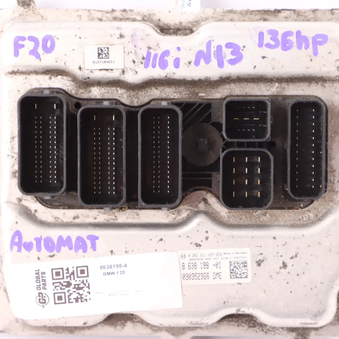 136HP Engine ECU Kit DME 8625241 FEM Key Manual to BMW F20 F30 116i 316i N13 with Part number 8638198 BMW F20 F30 116i 316i N13 136HP Engine ECU Kit DME 8625241 FEM Key Manual - SKU 8638198-4 - Part number 8638198