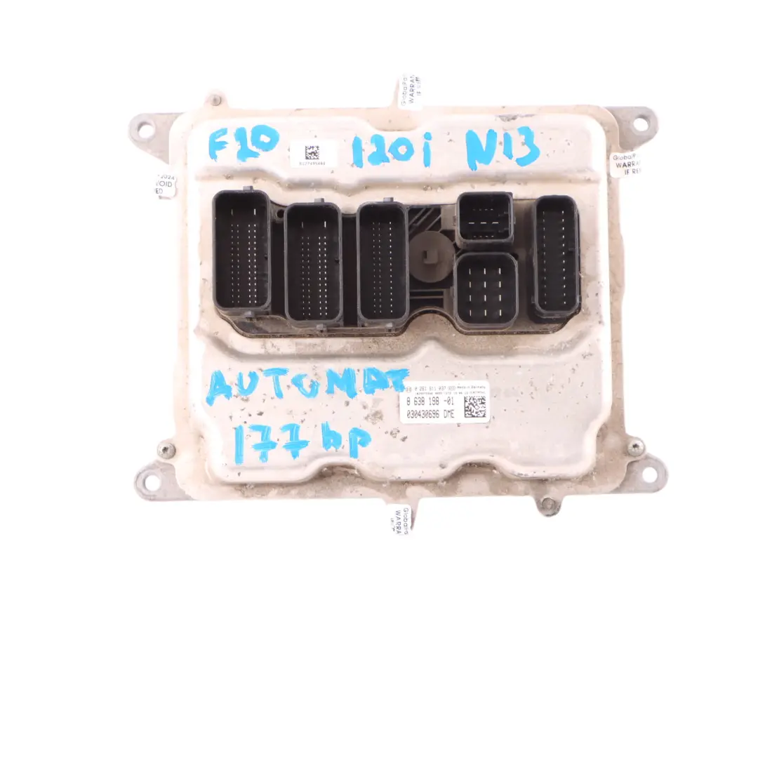 177KM Sterownik Silnika ECU DME Zestaw 8625241 Automat do BMW F20 F30 120i N13 o numerze 8638198 BMW F20 F30 120i N13 177KM Sterownik Silnika ECU DME Zestaw 8625241 Automat - SKU 8638198-6 - Numer Części 8638198