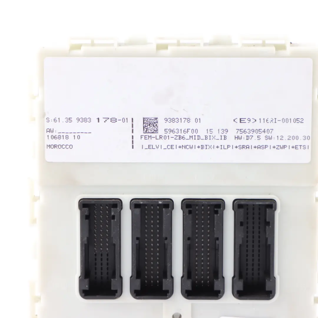 BMW F20 F30 120i N13 177HP Engine ECU Kit DME 8625241 FEM 2 Keys Automatic - SKU 8638198-6 - Part number 8638198