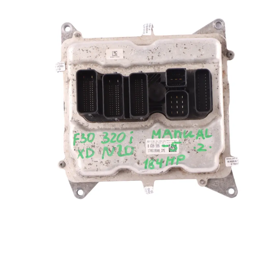 BMW F30 320i F32 420i Xd N20 184HP Engine Unit ECU Kit DME Manual - SKU 8639595-5 - Part number 8639595