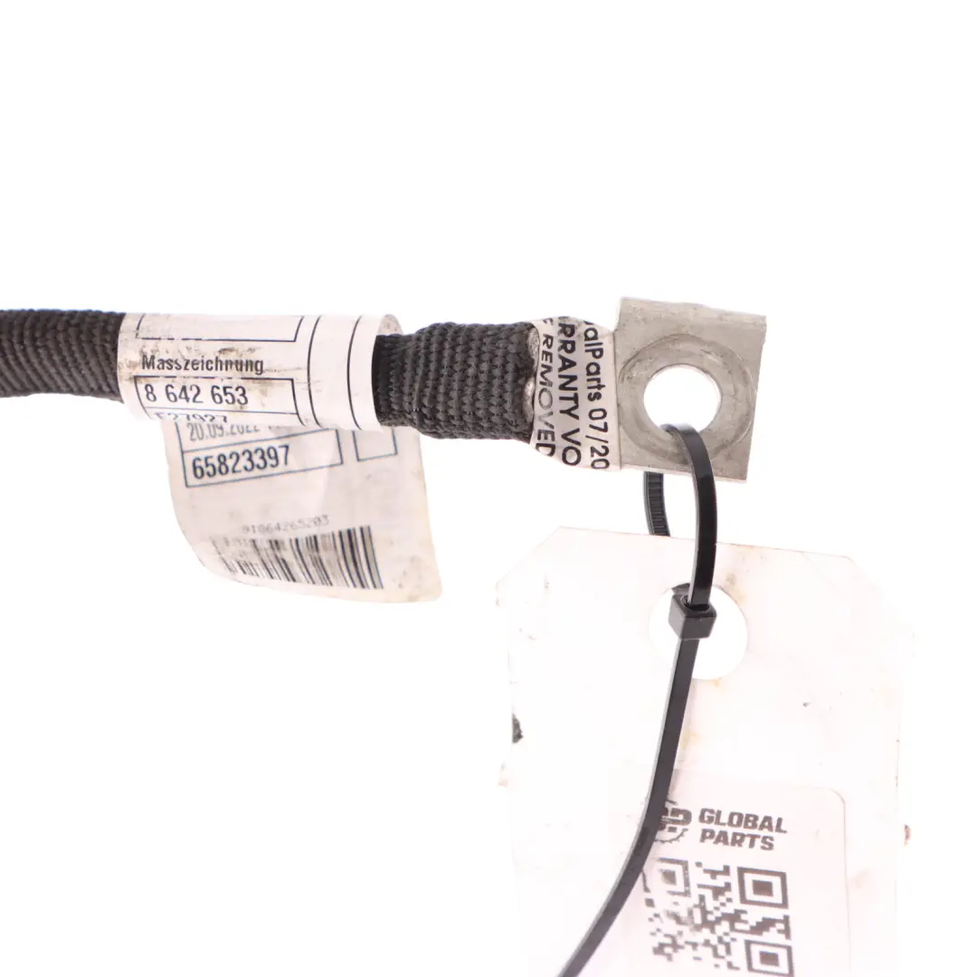 Negative Ground Cable Line Equi Potential Bonding LEB to BMW G30 Battery with Part number 8642652 BMW G30 Battery Negative Ground Cable Line Equi Potential Bonding LEB - SKU 8642652 - Part number 8642652