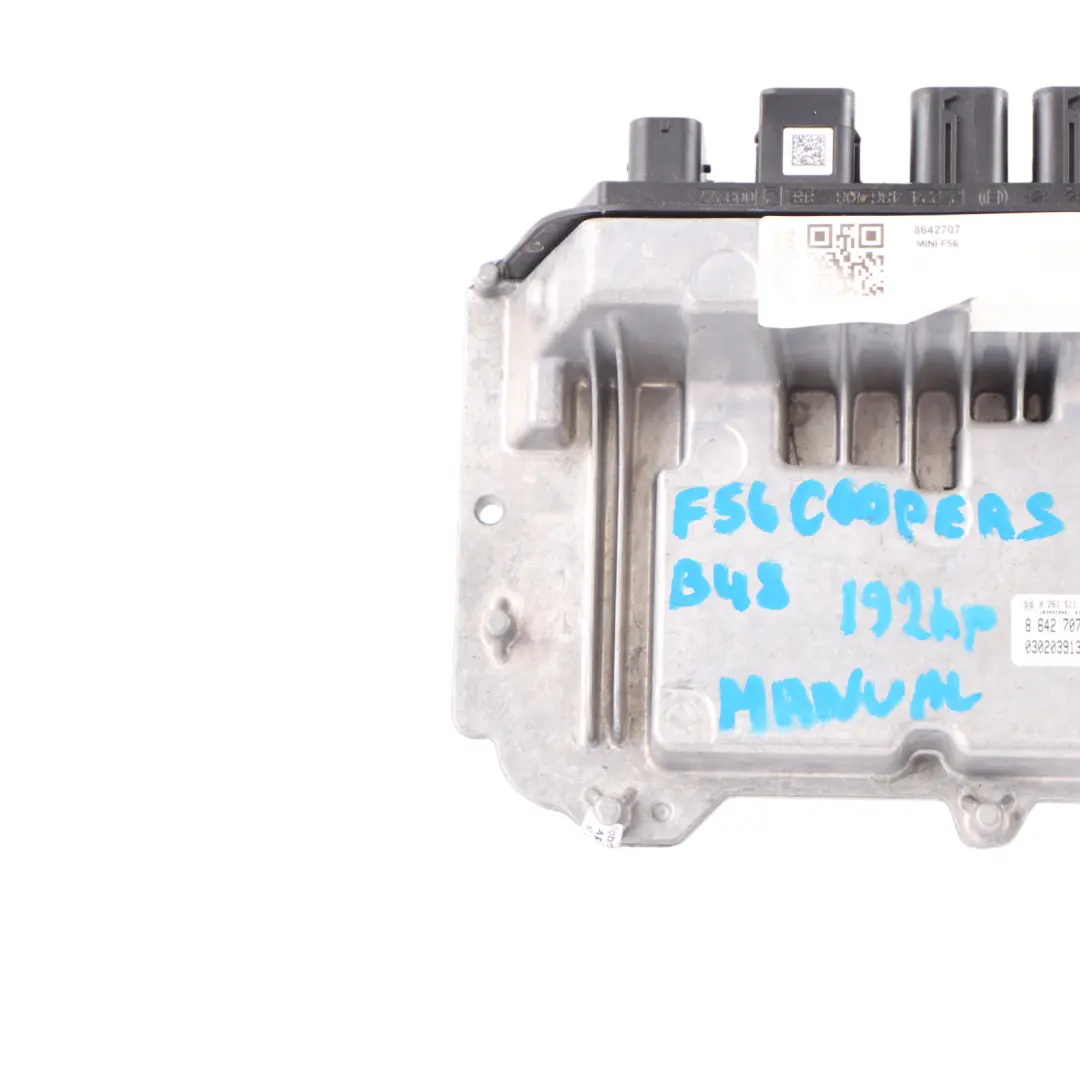 Control Unit ECU DME Manual to Mini Cooper S F55 F56 B48 Petrol Engine with Part number 8642707 Mini Cooper S F55 F56 B48 Petrol Engine Control Unit ECU DME Manual - SKU 8642707 - Part number 8642707