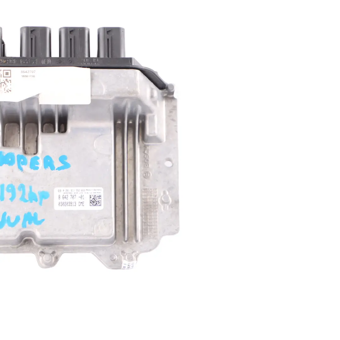 Mini Cooper S F55 F56 B48 Petrol Engine Control Unit ECU DME Manual - SKU 8642707 - Part number 8642707