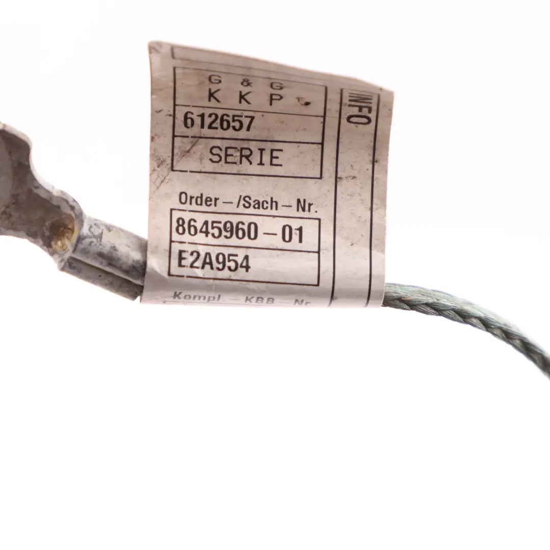 Suppression Band BMW G11 G12 G20 G30 Rear Axle Differential Diff Cable to with Part number 8645960 Suppression Band BMW G11 G12 G20 G30 Rear Axle Differential Diff Cable - SKU 8645960 - Part number 8645960