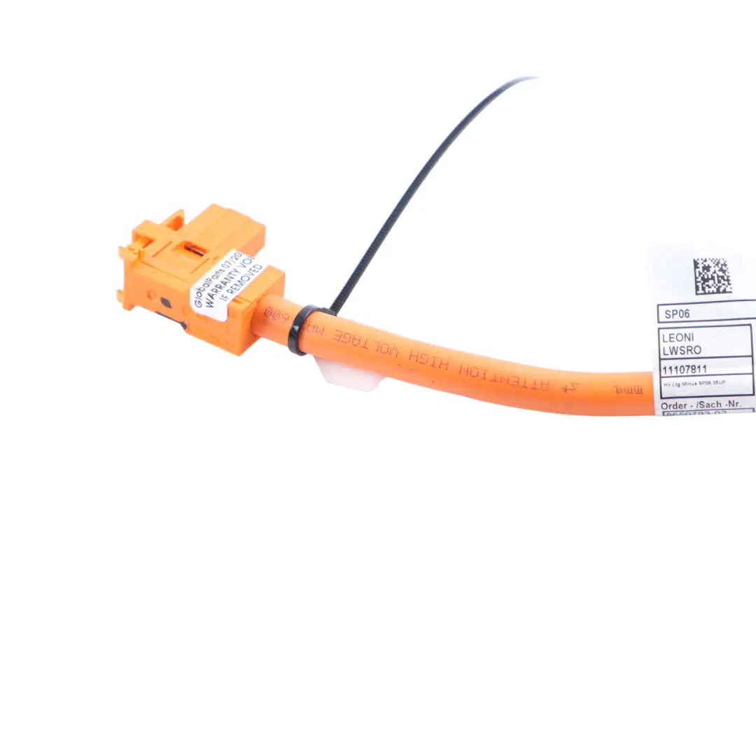 Accumulator Battery Negative Ground Cable Wiring Plug to BMW G11 G12 G20 HV with Part number 8650793 BMW G11 G12 G20 HV Accumulator Battery Negative Ground Cable Wiring Plug - SKU 8650793 - Part number 8650793