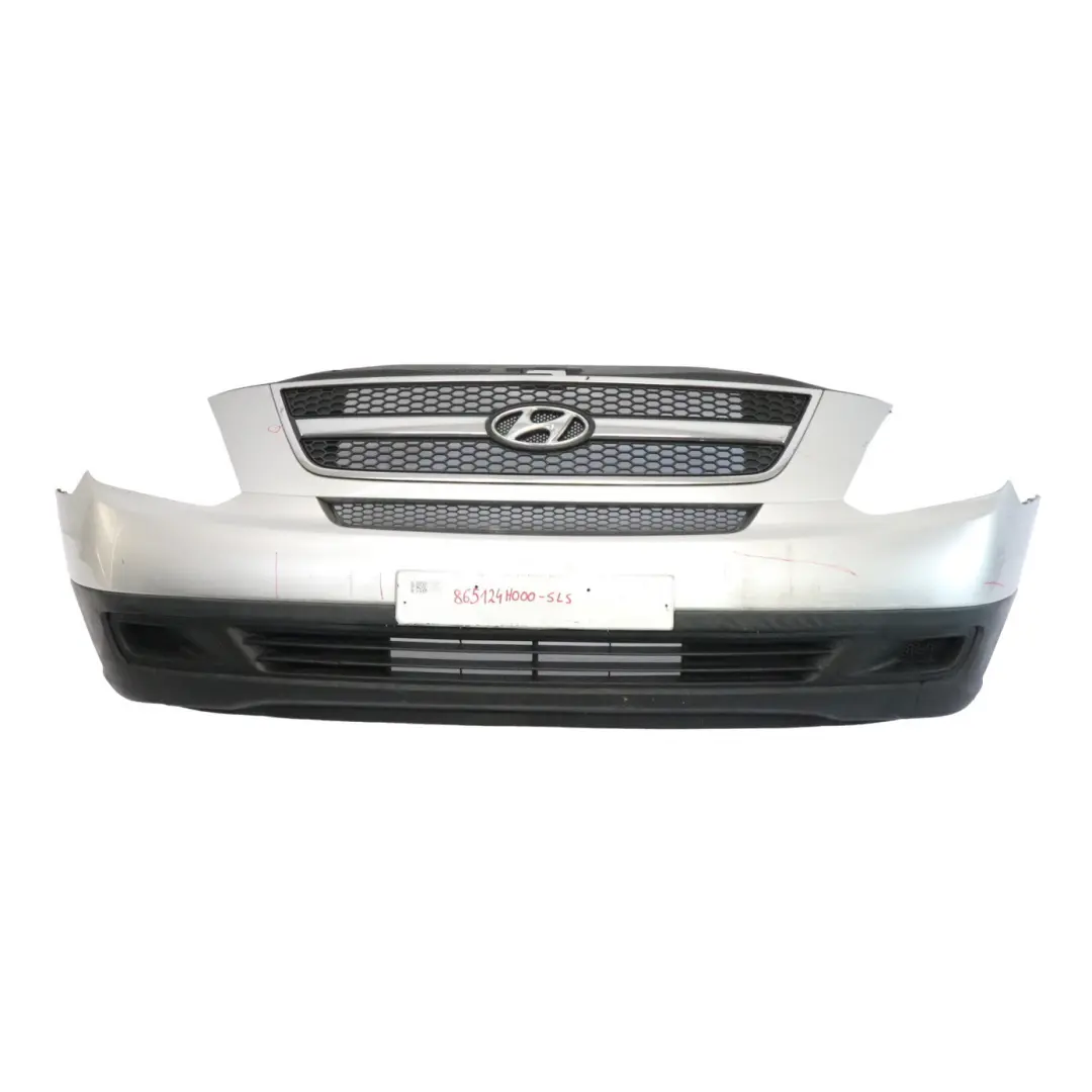 Front Bumper Trim Panel Covering Sleek Silver Metallic to Hyundai H-1 with Part number 865124H000 Hyundai H-1 Front Bumper Trim Panel Covering Sleek Silver Metallic - SKU 865124H000-SLS - Part number 865124H000