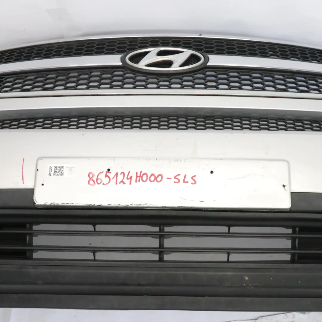 Front Bumper Trim Panel Covering Sleek Silver Metallic to Hyundai H-1 with Part number 865124H000 Hyundai H-1 Front Bumper Trim Panel Covering Sleek Silver Metallic - SKU 865124H000-SLS - Part number 865124H000