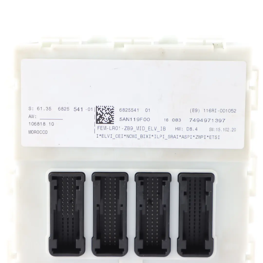 B38 136HP Engine ECU Kit DME + FEM + Key to BMW F20 F30 F31 LCI 118i 318i with Part number 8674265 BMW F20 F30 F31 LCI 118i 318i B38 136HP Engine ECU Kit DME + FEM + Key - SKU 8674265-1 - Part number 8674265