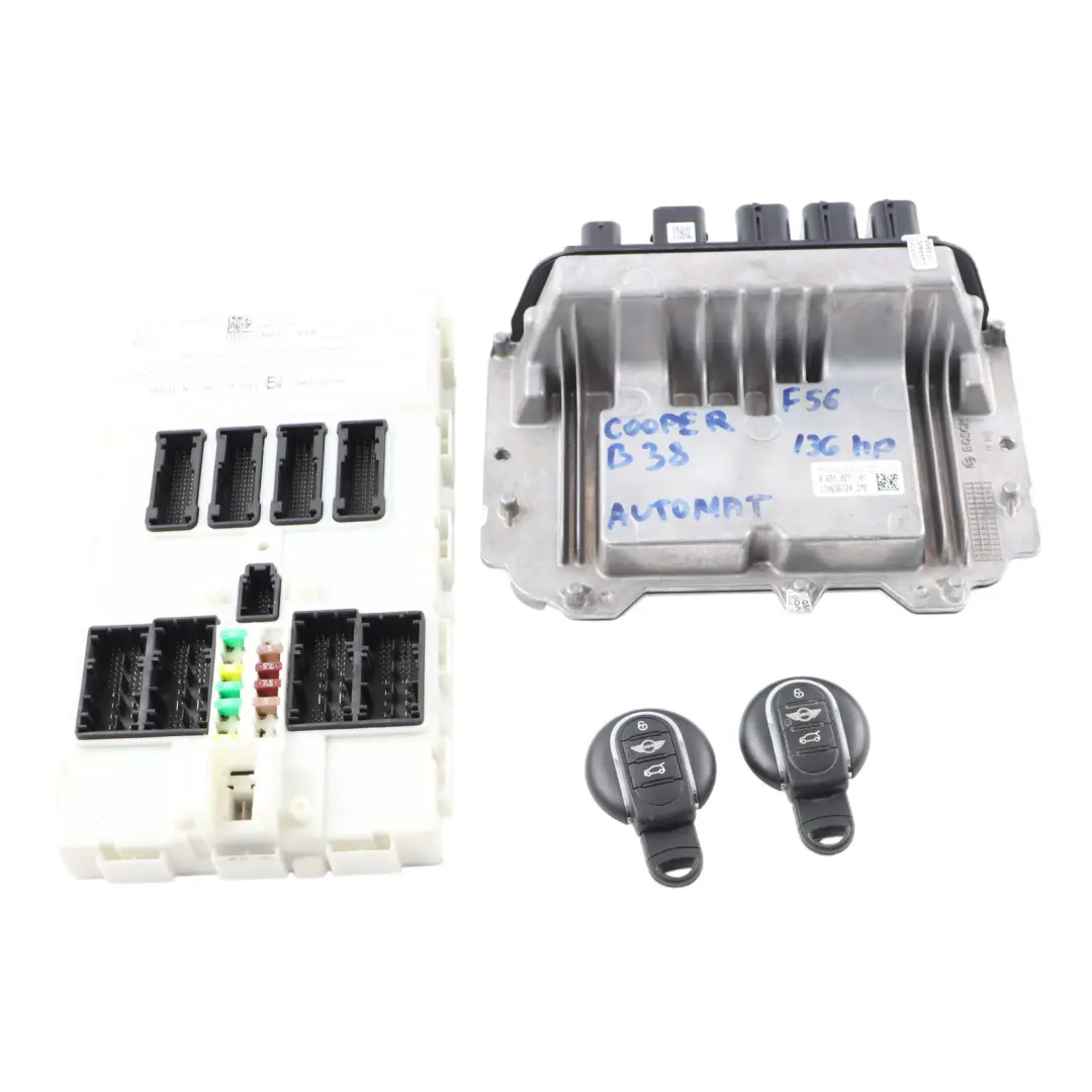 B38 136HP Petrol Engine ECU Kit DME BDC + Keys Automatic to Mini Cooper F56 with Part number 8691827 Mini Cooper F56 B38 136HP Petrol Engine ECU Kit DME BDC + Keys Automatic - SKU 8691827-3 - Part number 8691827