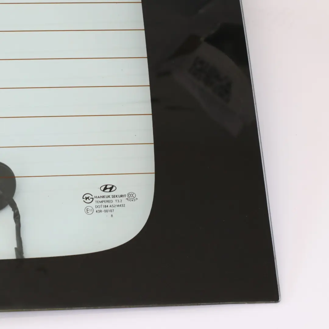 portón trasero Puerta abatible Ventana Trasera Izquierda Cristal AS2 para Hyundai H-1 con número de pieza 87110-4H830 Hyundai H-1 portón trasero Puerta abatible Ventana Trasera Izquierda Cristal AS2 - SKU 87110-4H830 - Número de pieza 87110-4H830