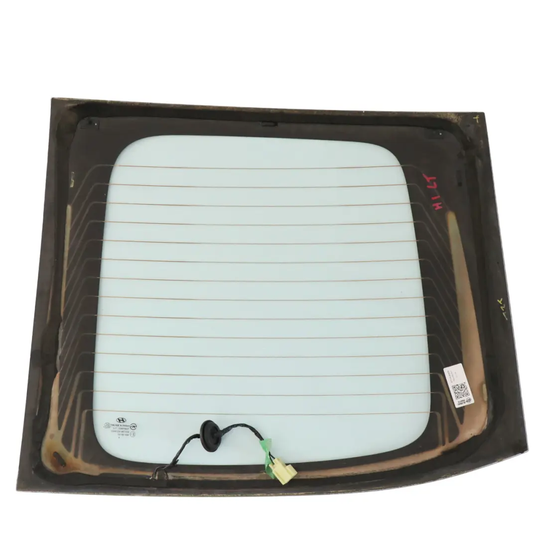 Swing Door Window Rear Left N/S Glass AS2 to Hyundai H-1 Tailgate with Part number 87110-4H830 Hyundai H-1 Tailgate Swing Door Window Rear Left N/S Glass AS2 - SKU 87110-4H830 - Part number 87110-4H830