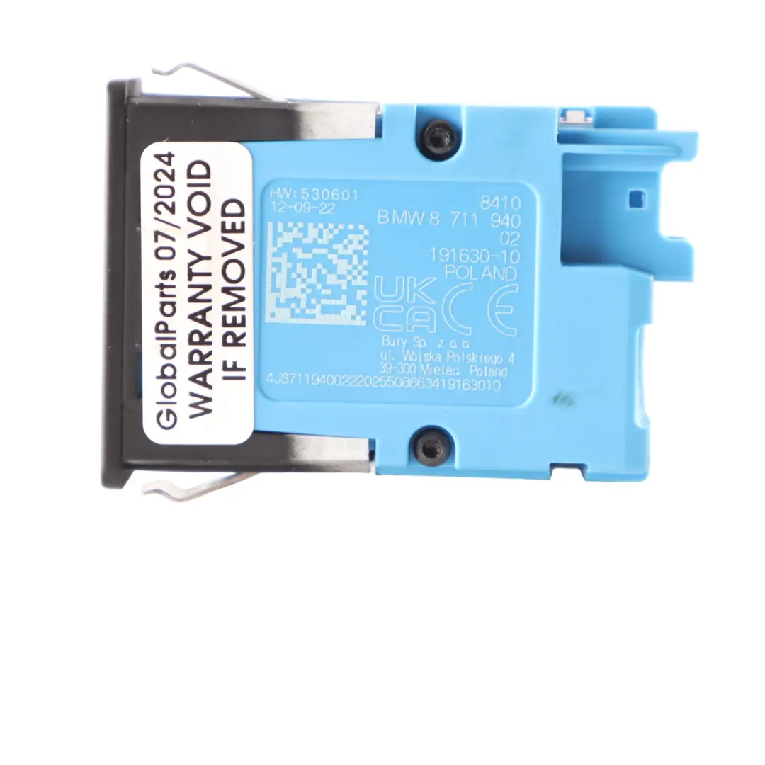  USB Port BMW F40 G20 G30 Mini F54 F60 Socket Plug Panel Connection - SKU 8711940 - Part number 8711940