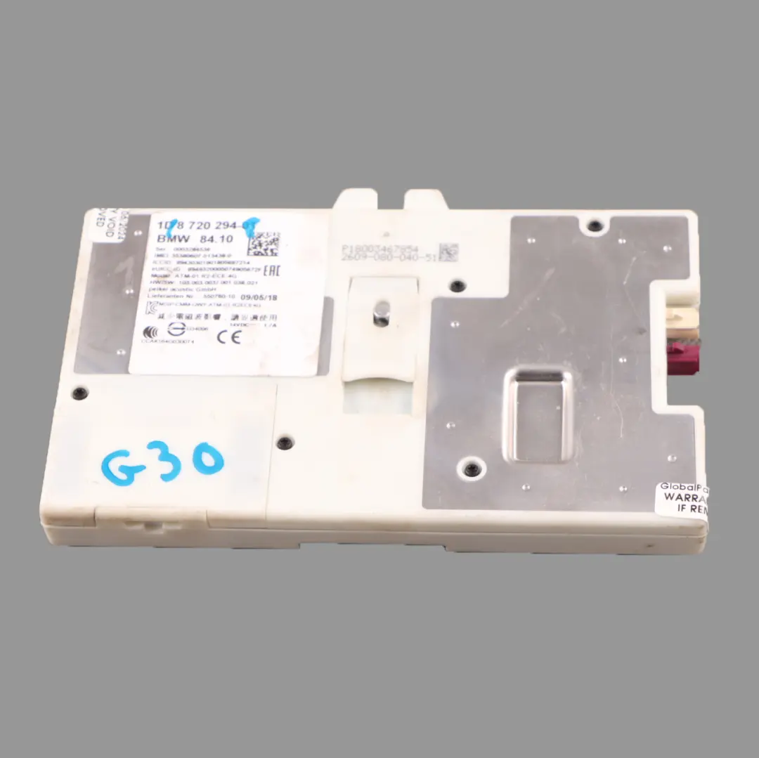 Telematics Control Module ECU Unit to BMW G30 with Part number 8720294 BMW G30 Telematics Control Module ECU Unit - SKU 8720294 - Part number 8720294