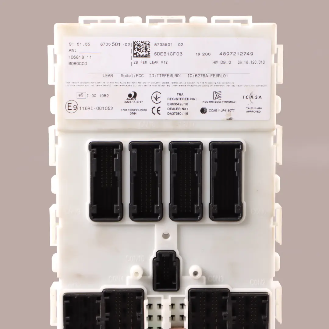 BMW F20 F21 F31 F32 F87 module comfort commande de la carrosserie BCM - SKU 8733501 - Numéro de pièce 8733501