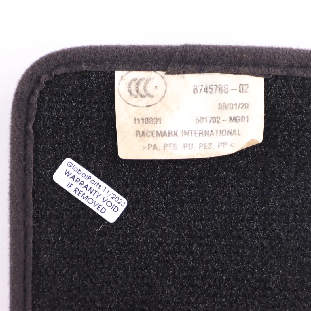 Floor Mats BMW G01 F97 G02 Interior Front Floor Mat Carpet Cover Set to M with Part number 8745788 M Floor Mats BMW G01 F97 G02 Interior Front Floor Mat Carpet Cover Set - SKU 8745788-1 - Part number 8745788