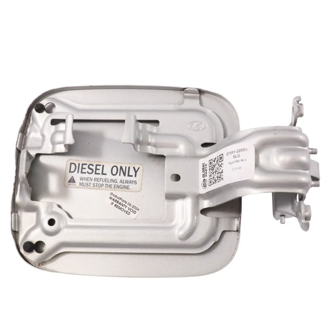 Flap Cover Hyundai H-1 Filler Fill In Flap Sleek Silver to Fuel with Part number 69510-4H000 Fuel Flap Cover Hyundai H-1 Filler Fill In Flap Sleek Silver - SKU 69510-4H000-SLS - Part number 69510-4H000