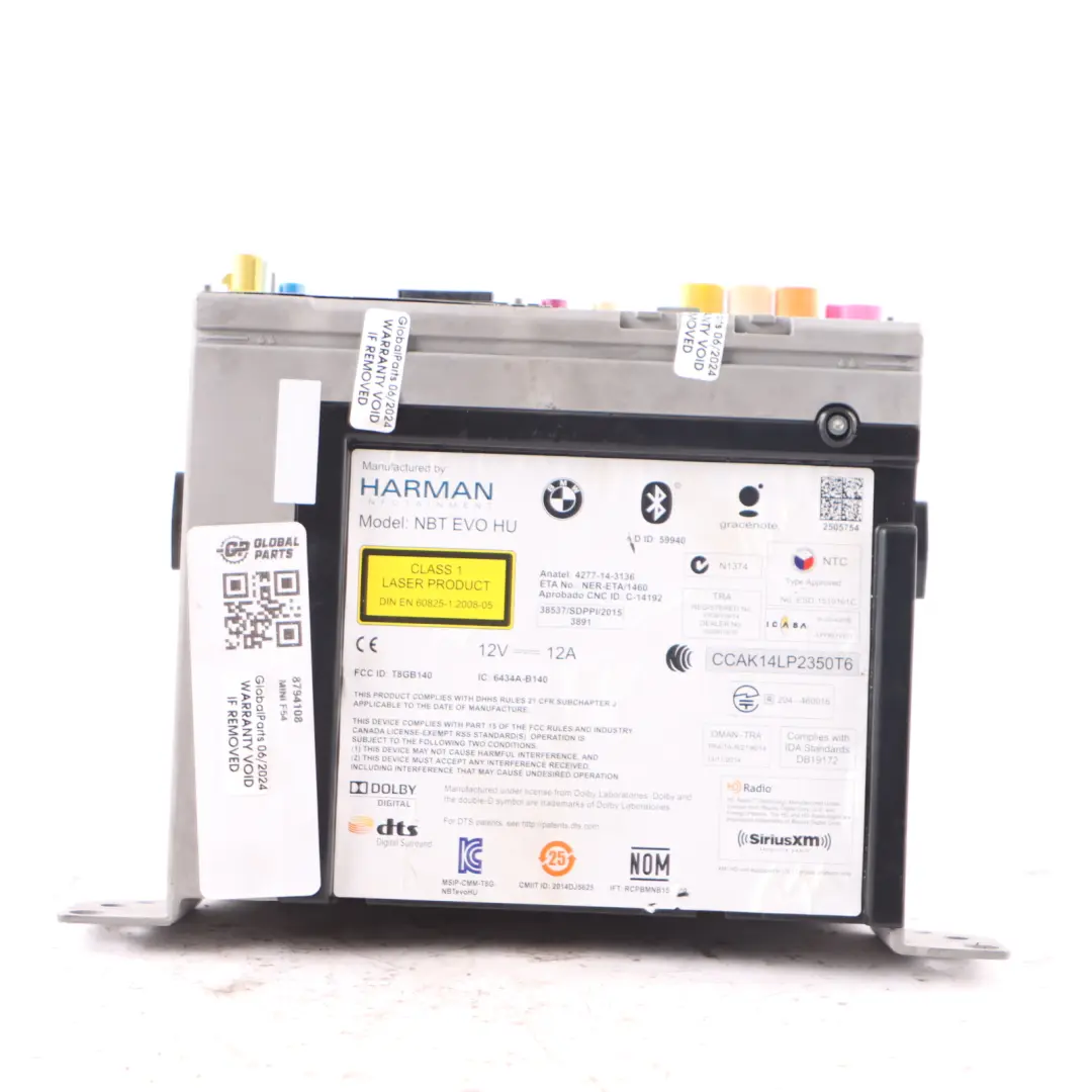 Head Unit Mini Clubman F54 Countryman F60 Sat Nav Control Module to with Part number 8794108 Head Unit Mini Clubman F54 Countryman F60 Sat Nav Control Module - SKU 8794108 - Part number 8794108