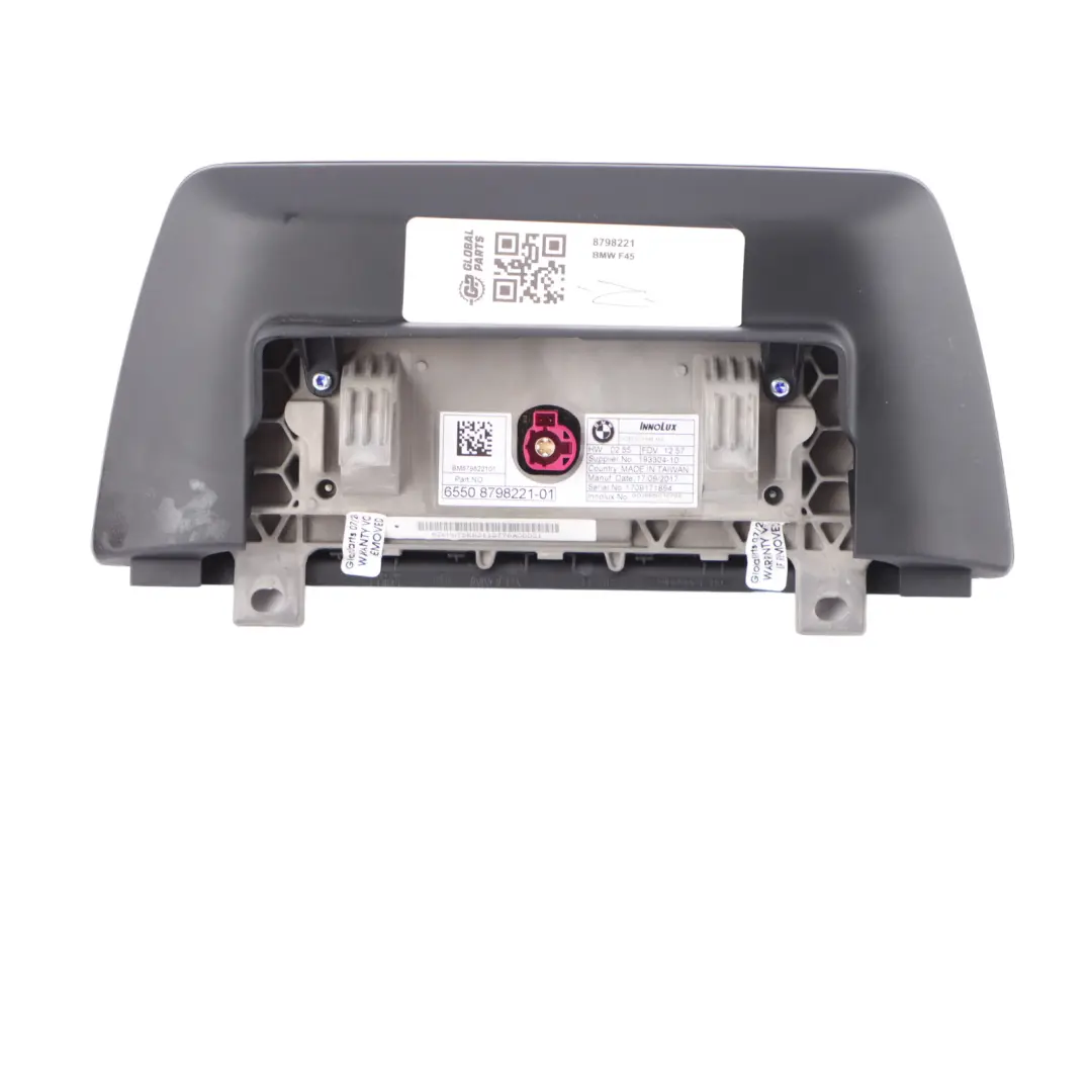 Display Screen BMW F45 F46 Central Information Navigation Monitor 6,5" to with Part number 8798221 Display Screen BMW F45 F46 Central Information Navigation Monitor 6,5" - SKU 8798221 - Part number 8798221