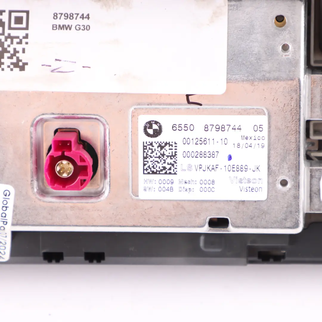 Radio Display Multifunction Screen Sat Navi 10,25" to BMW G20 G21 with Part number 8798744 BMW G20 G21 Radio Display Multifunction Screen Sat Navi 10,25" - SKU rhd-8798744 - Part number 8798744