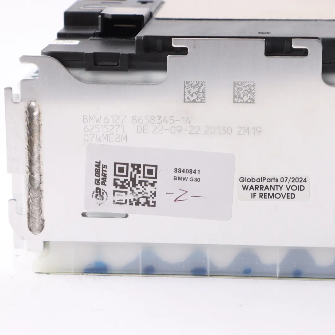 High Voltage Battery Control Unit 8658345 to BMW G20 G21 G30 G11 X3 G01 LCI Hybrid with Part number 8840841 BMW G20 G21 G30 G11 X3 G01 LCI Hybrid High Voltage Battery Control Unit 8658345 - SKU 8840841 - Part number 8840841