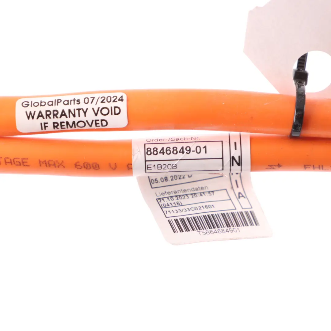Cable Harness Positive Battery Wiring to BMW i4 G26 Hybrid Battery Cell with Part number 8846849 BMW i4 G26 Hybrid Battery Cell Cable Harness Positive Battery Wiring - SKU 8846849 - Part number 8846849