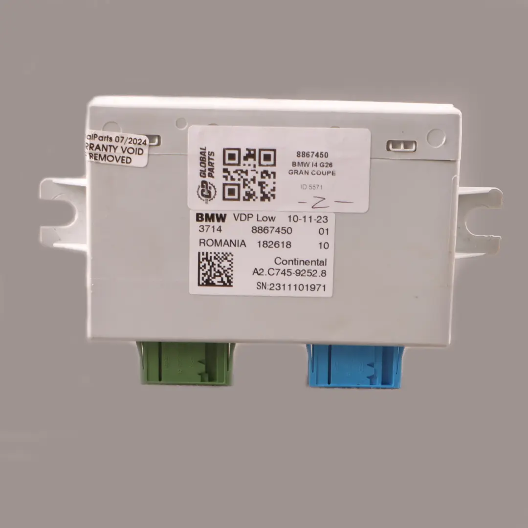 Low Suspension Control Module Swing to BMW i4 G26 with Part number 8867450 BMW i4 G26 Low Suspension Control Module Swing - SKU 8867450 - Part number 8867450