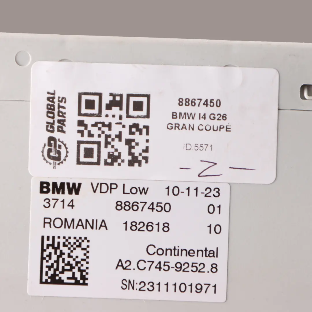 Low Suspension Control Module Swing to BMW i4 G26 with Part number 8867450 BMW i4 G26 Low Suspension Control Module Swing - SKU 8867450 - Part number 8867450