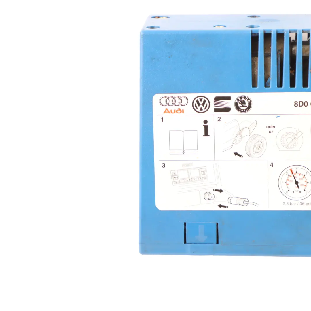 Tyre Inflator Air Pump Compressor to VW Volkswagen Touran 1T Audi Skoda with Part number 8D0012615B VW Volkswagen Touran 1T Audi Skoda Tyre Inflator Air Pump Compressor - SKU 8D0012615B - Part number 8D0012615B