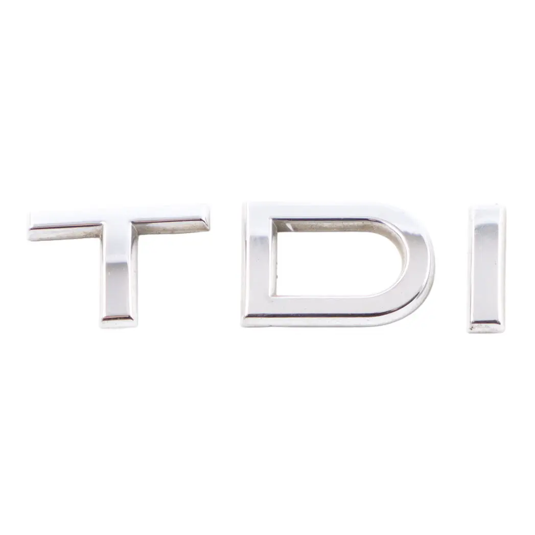 Audi A3 8P Rear Boot Tail Gate Emblem TDI Lettering Badge Chrom - SKU 8J0853737 - Número de pieza 8J0853737