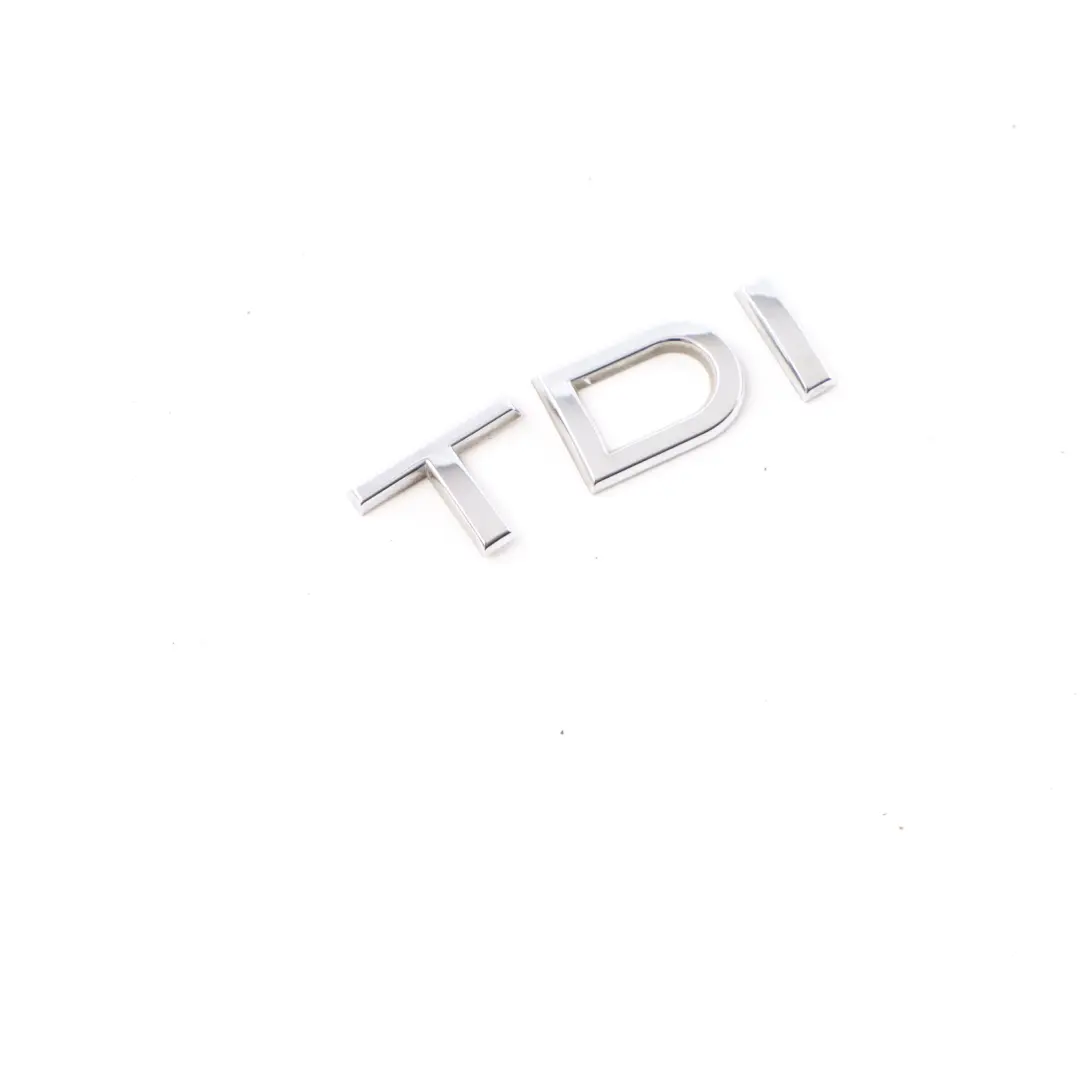 Heck Klappen Emblem TDI Schriftzug Emblem Chrom für Audi A3 8P mit Teilenummer 8J0853737 Audi A3 8P Heck Klappen Emblem TDI Schriftzug Emblem Chrom - SKU 8J0853737 - Teilenummer 8J0853737