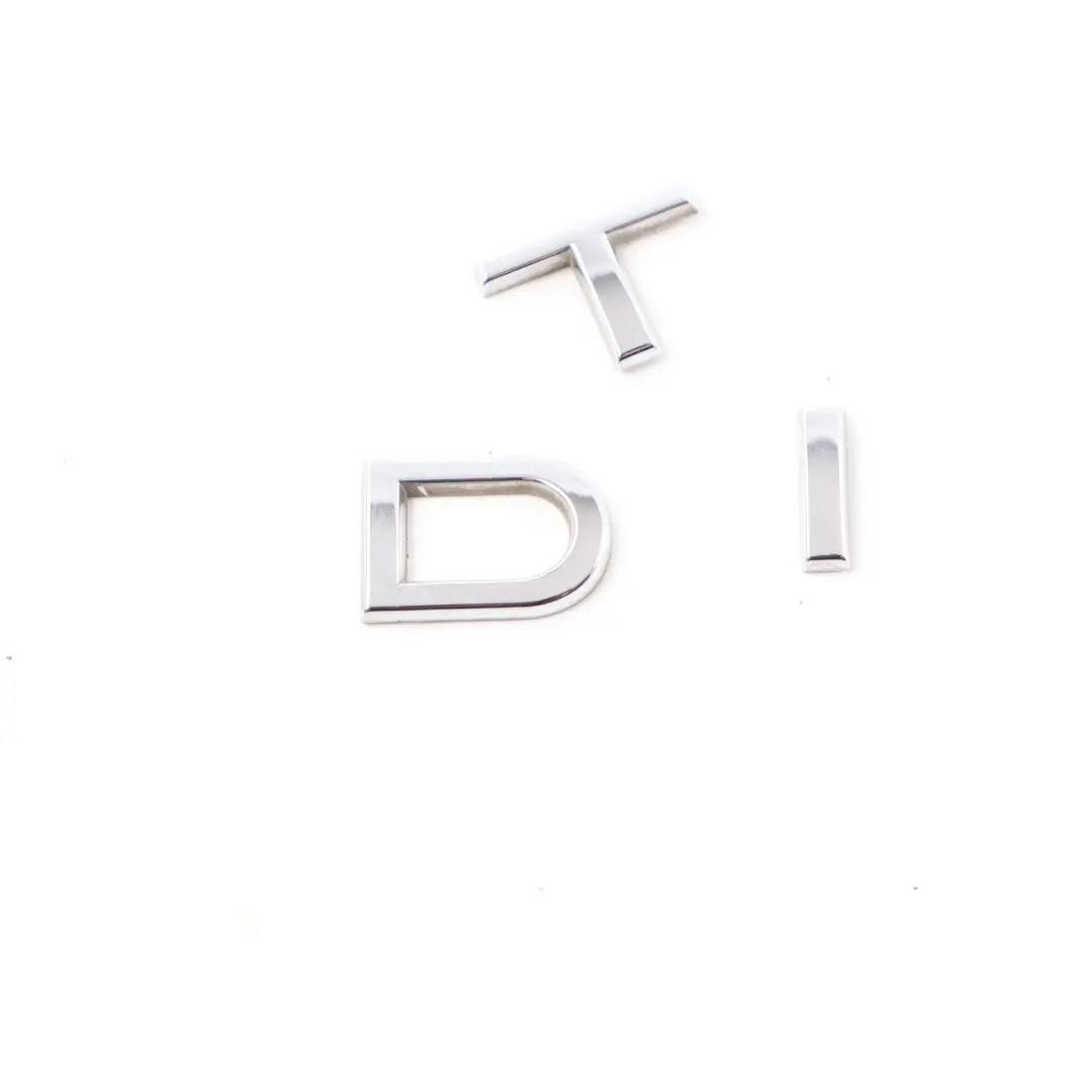 Audi A3 8P Rear Boot Tail Gate Emblem TDI Lettering Badge Chrom - SKU 8J0853737 - Número de pieza 8J0853737