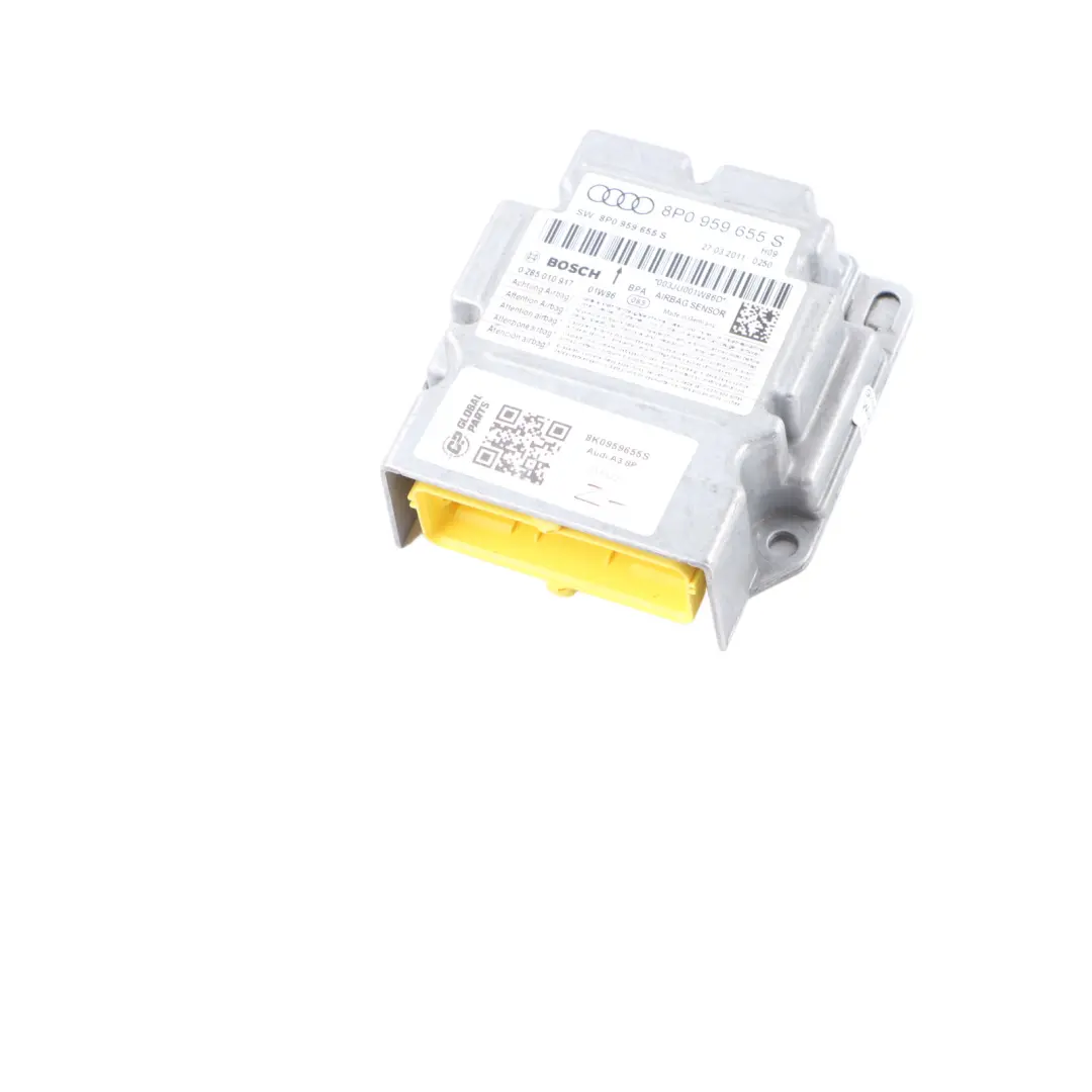Audi A3 8P Air Bag Module Control Unit ECU SRS Module Unit - SKU 8K0959655S - Part number 8K0959655S