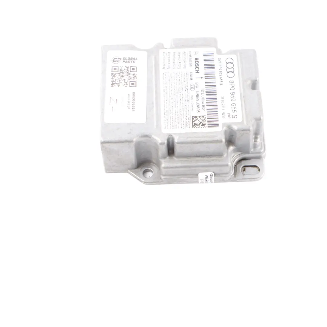 Bag Module Control Unit ECU SRS Module Unit to Audi A3 8P Air with Part number 8K0959655S Audi A3 8P Air Bag Module Control Unit ECU SRS Module Unit - SKU 8K0959655S - Part number 8K0959655S