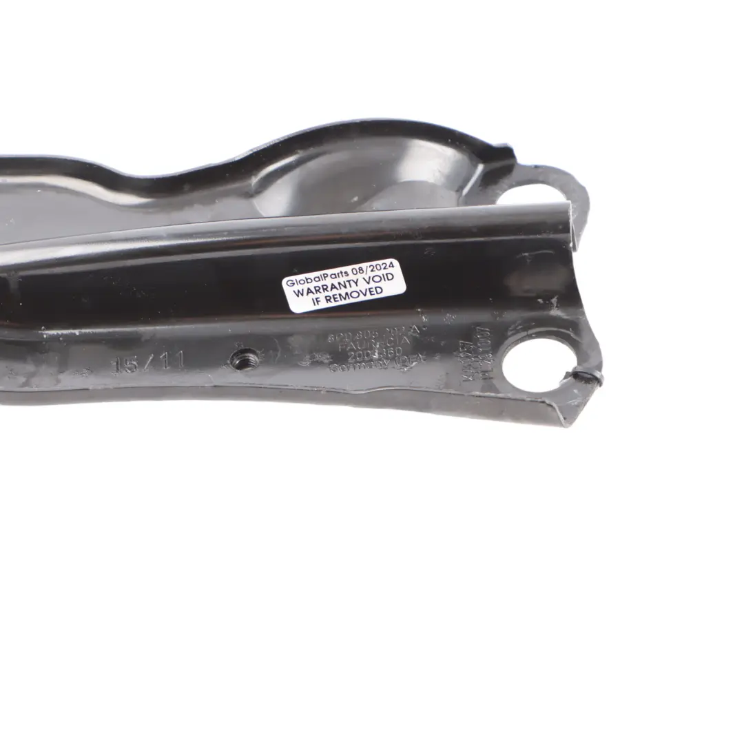 Audi A3 8P Pannello Supporto Anteriore Destro Piastra Inferiore 8P0805201A - SKU 8P0805202A - Numero di parte 8P0805202A