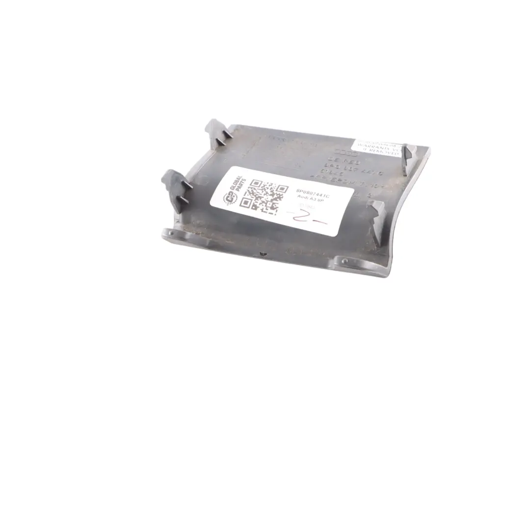 Audi A3 8P Rear Bumper Towing Tow Eye Hook Cover Flap Cap - SKU 8P0807441C - Part number 8P0807441C