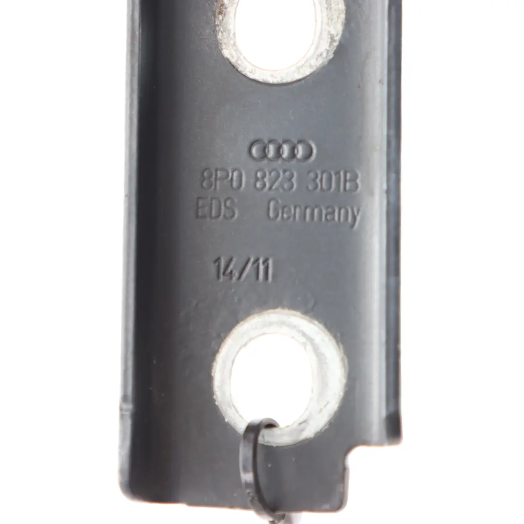 Hood Bonnet Hinge Front Left N/S Meteor Grey Pearl - LZ7H to Audi A3 8P with Part number 8P0823301B Audi A3 8P Hood Bonnet Hinge Front Left N/S Meteor Grey Pearl - LZ7H - SKU 8P0823301B-MGR - Part number 8P0823301B