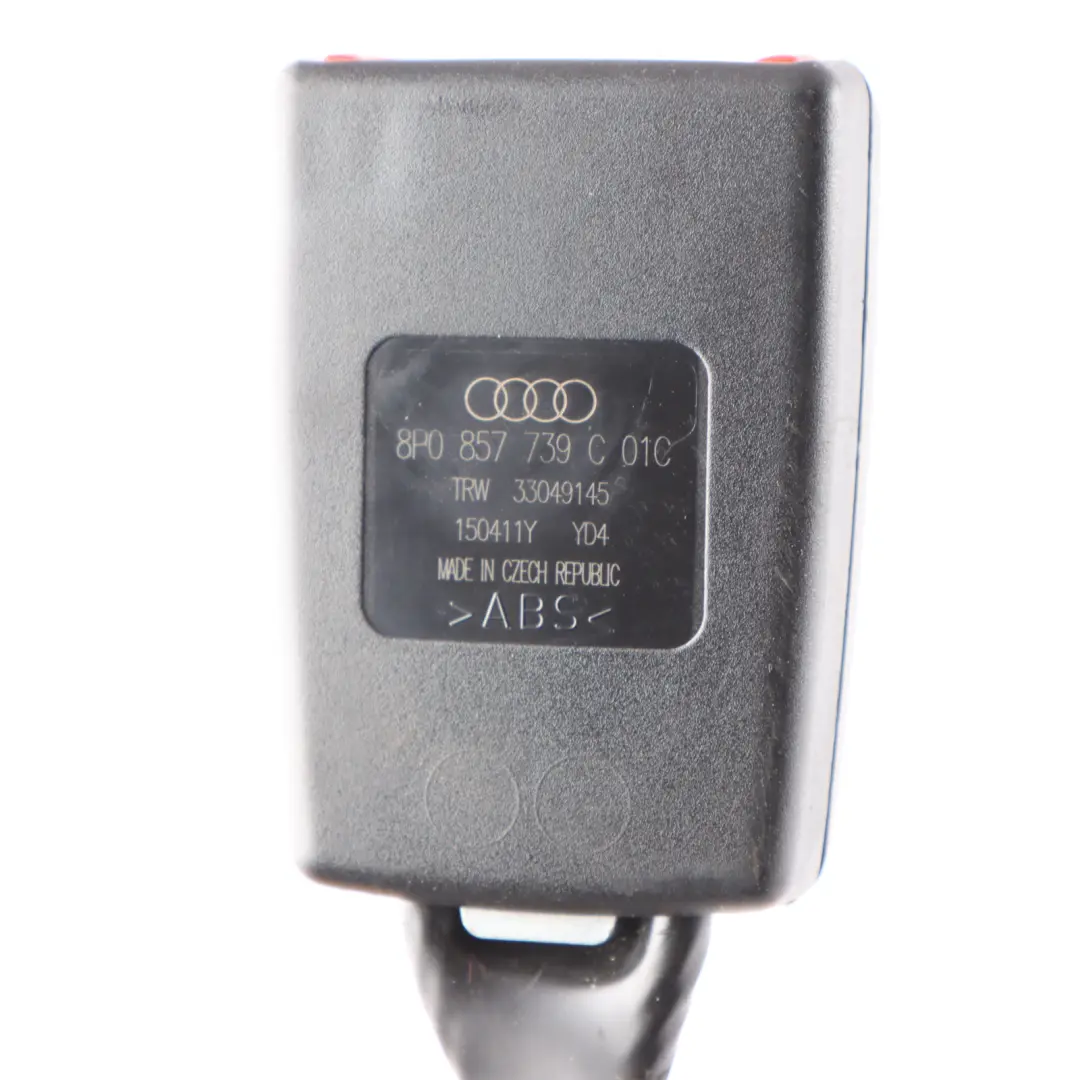 Sportback Rücksitz Mitte Doppelgurtschnalle für Audi A3 8P mit Teilenummer 8P0857739C Audi A3 8P Sportback Rücksitz Mitte Doppelgurtschnalle - SKU 8P0857739C - Teilenummer 8P0857739C