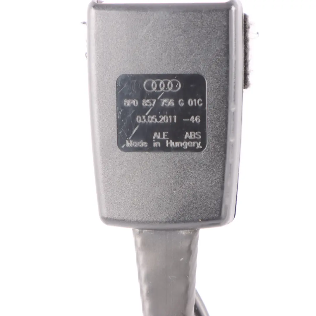 Audi A3 8P Seat Belt Buckle Front Right O/S Latch - SKU RHD-8P0857756G - Part number 8P0857756G