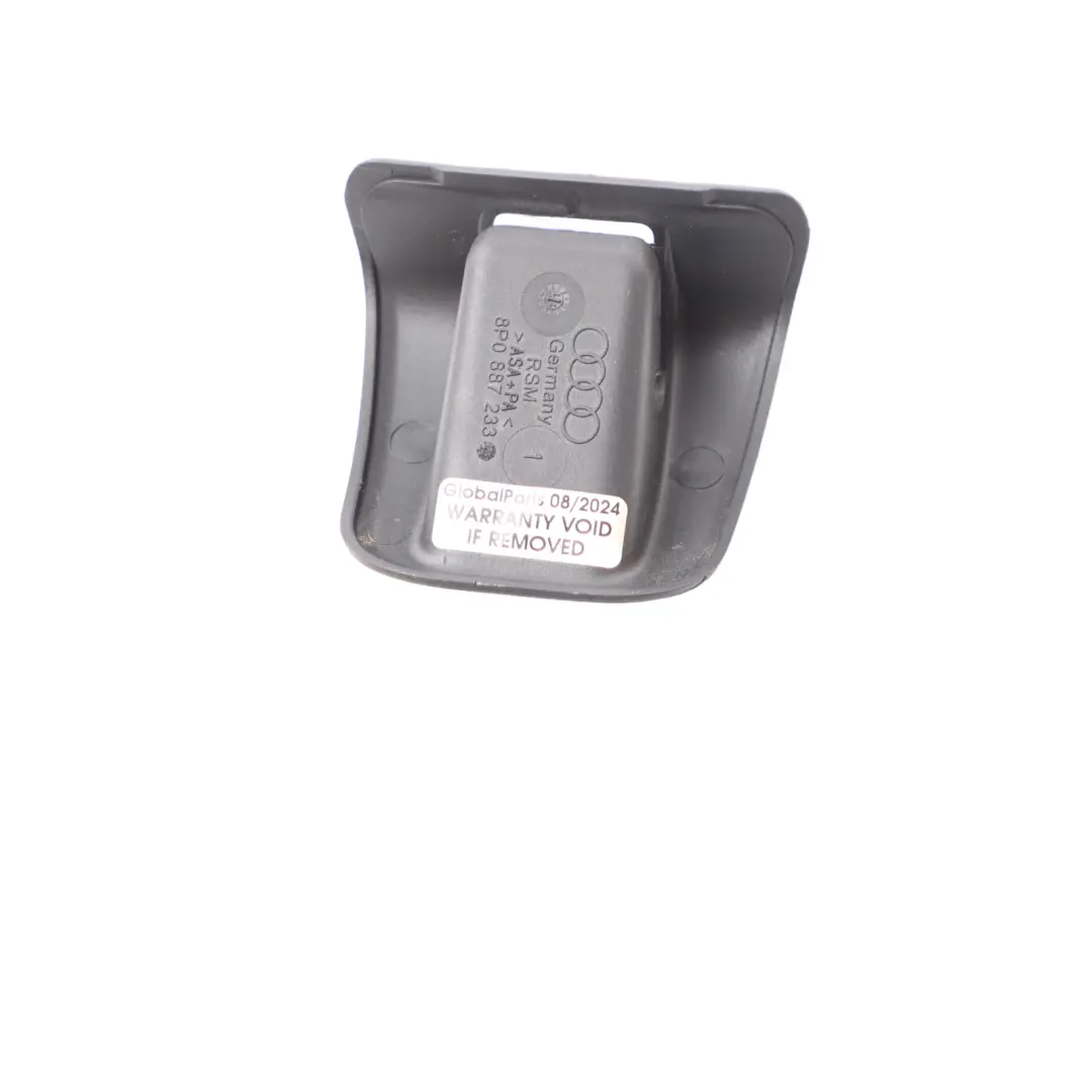 Audi A3 8P Rear Seat Isofix Cover Bench Guide Bracket Mount Trim Black - SKU 8P0887233 - Part number 8P0887233