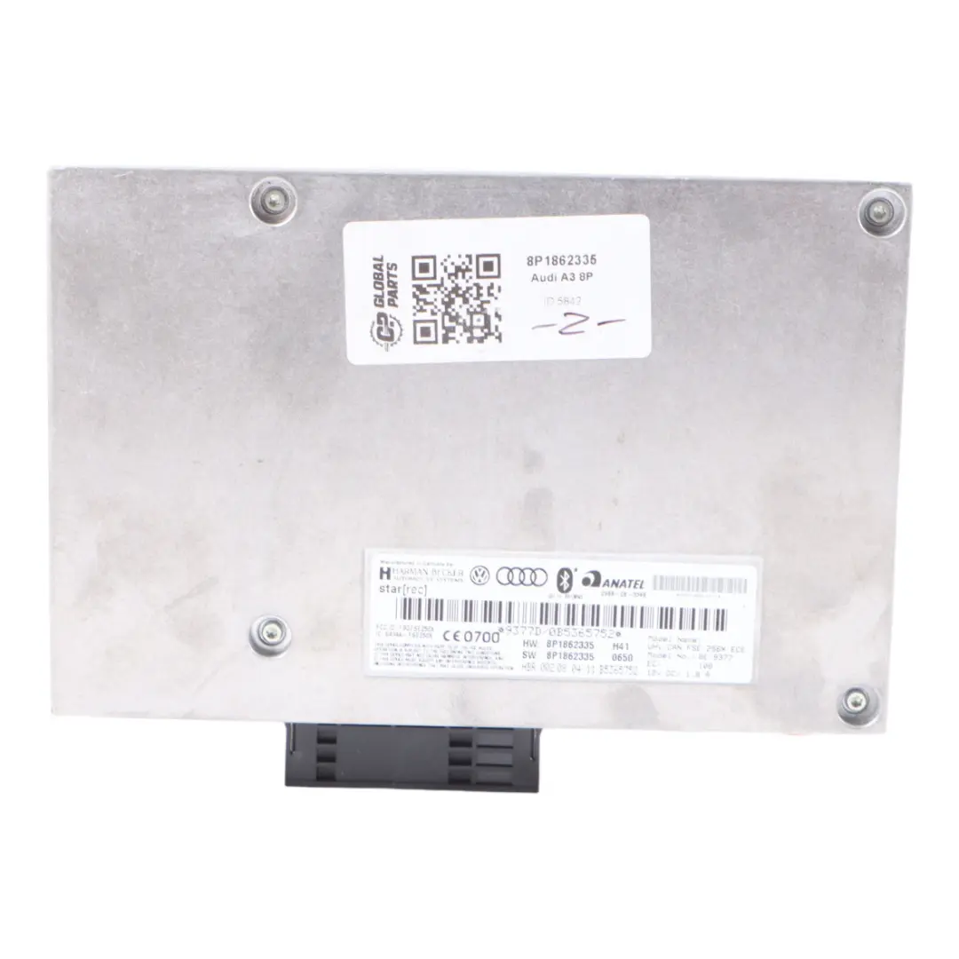 Modulo Bluetooth Telematico Unità Di Controllo ECU per Audi A3 8P con numero di parte 8P1862335 Audi A3 8P Modulo Bluetooth Telematico Unità Di Controllo ECU - SKU 8P1862335 - Numero di parte 8P1862335